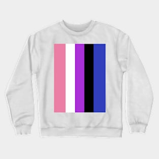 Proud Gender Fluid Pride Flag (Proud LGBTQ+ Community Pride Flag) Crewneck Sweatshirt